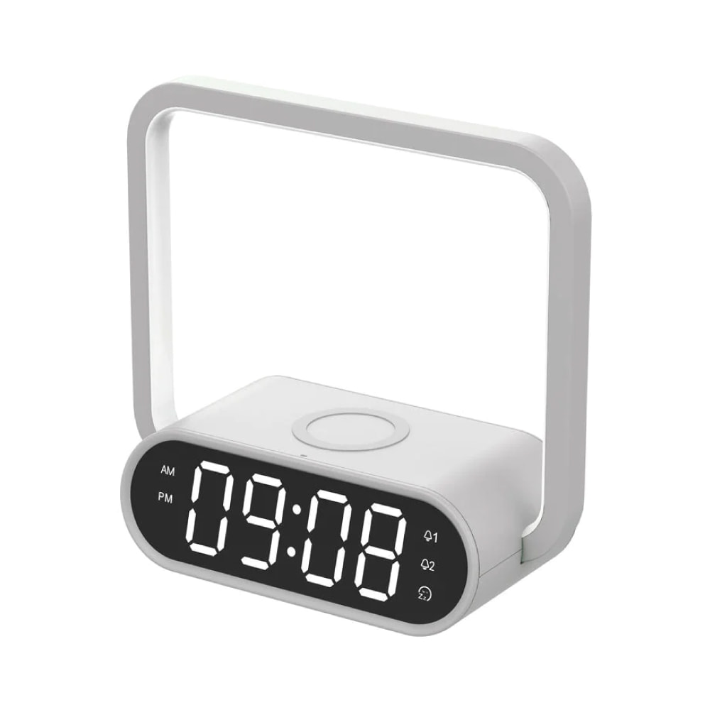 Wireless Charger Desk Lamp With Alarm Clock