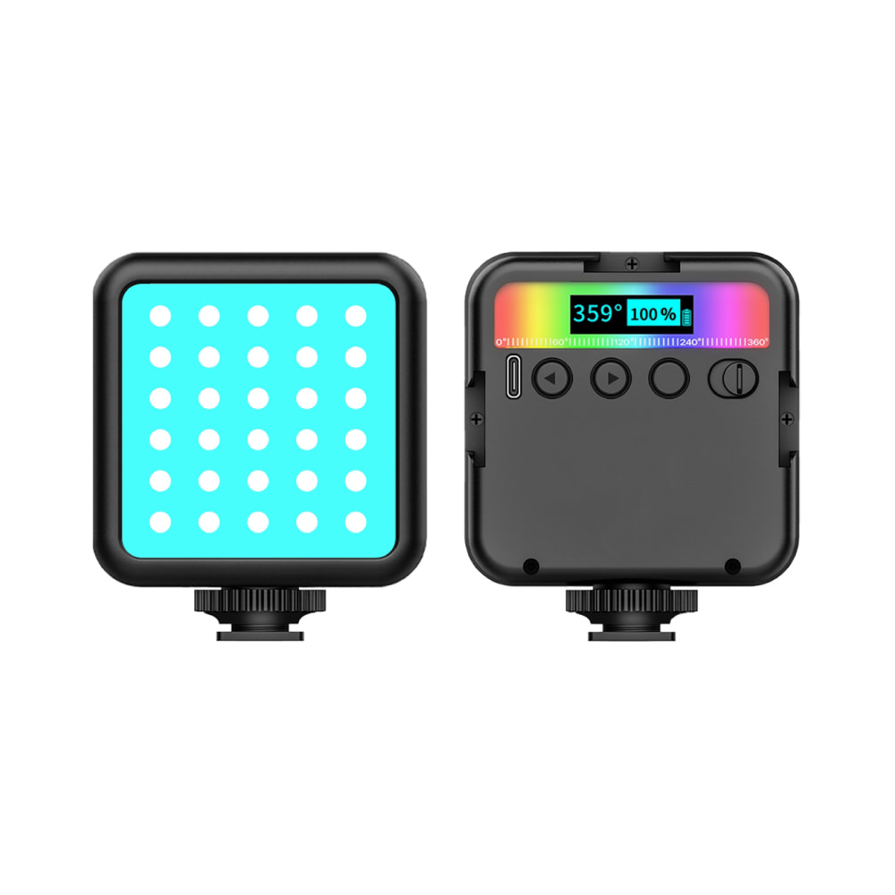 PULUZ Pocket 2500-9000K+RGB Full Color Beauty Fill Light Handheld Camera Photography LED Light