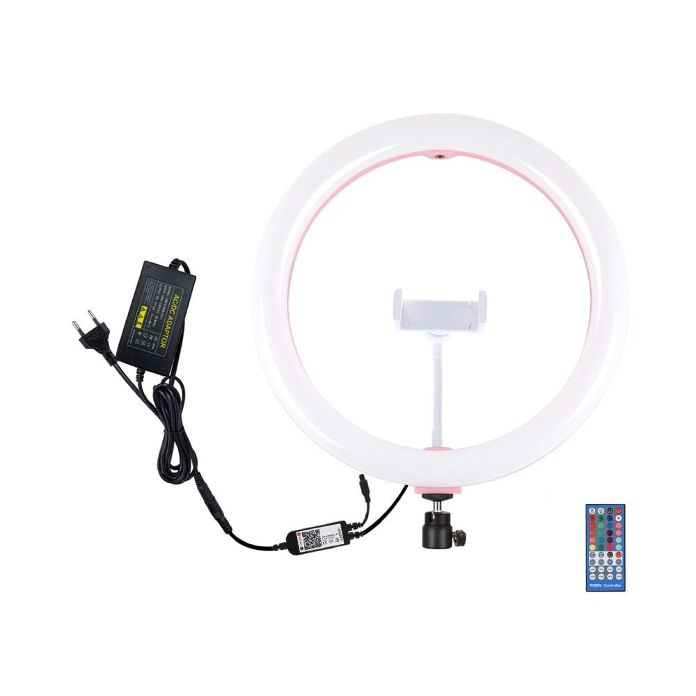 PULUZ 11.8 inch 30cm RGB Dimmable LED Ring Vlogging Selfie Photography Video Light