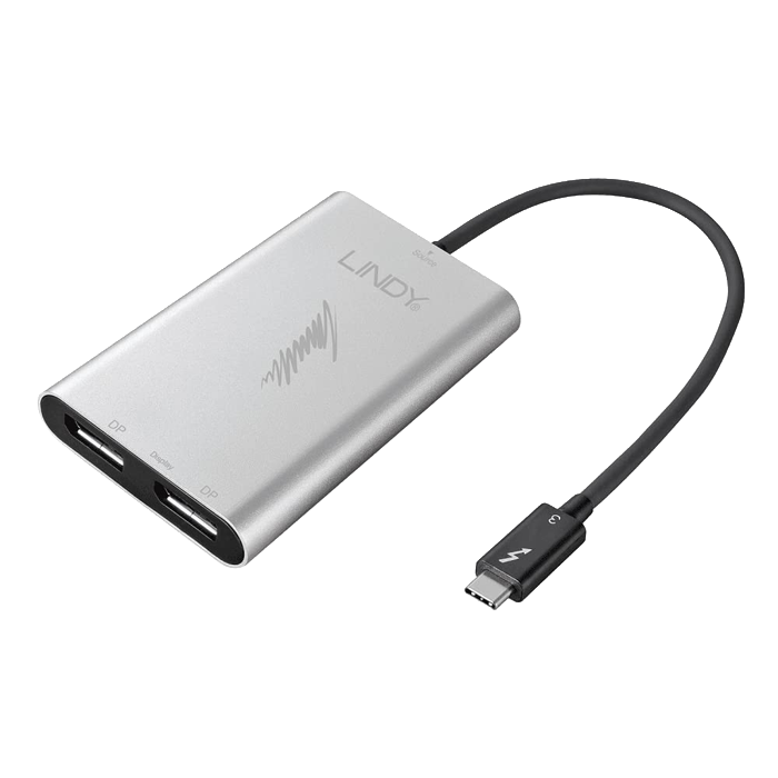 Lindy Thunderbolt 3 Dual Graphics Adapter DisplayPort