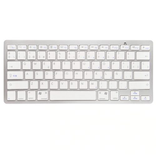Wireless Keyboard Bluetooth, Tastierë Pa Lidhje, 2.4GHz, QWERTY Layout, Bateri Litium-ion