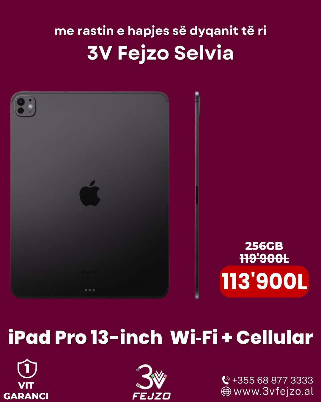 Apple iPad Pro 13" 256GB Wi Fi Cellular