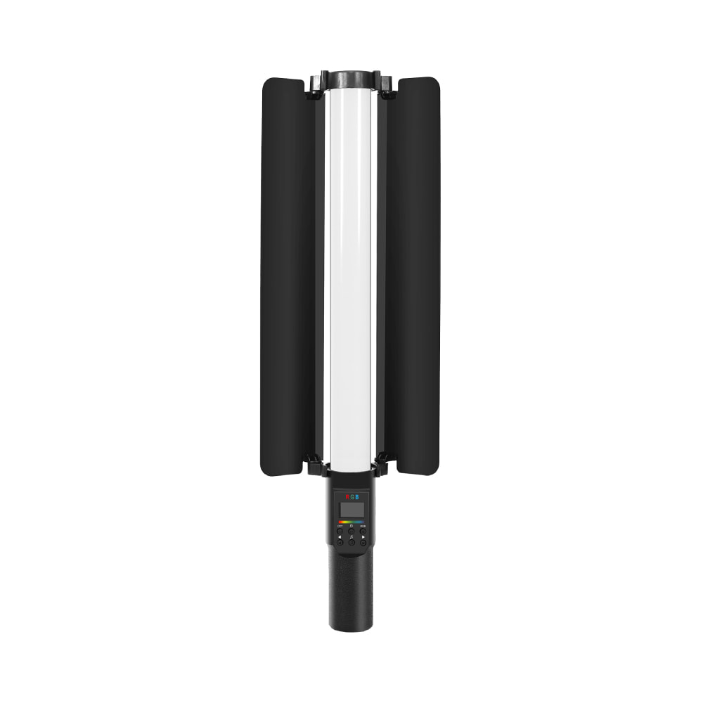 PULUZ 190 LEDs Photo Handheld Stick Light Full Color RGB Fill Light with Barndoor