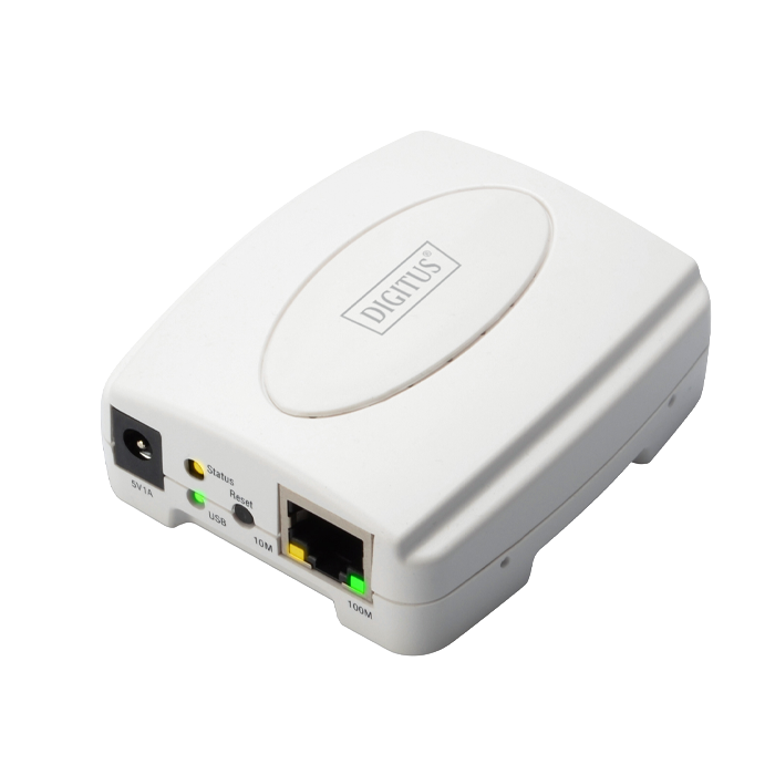 Digitus Fast Ethernet Print Server, USB 2.0