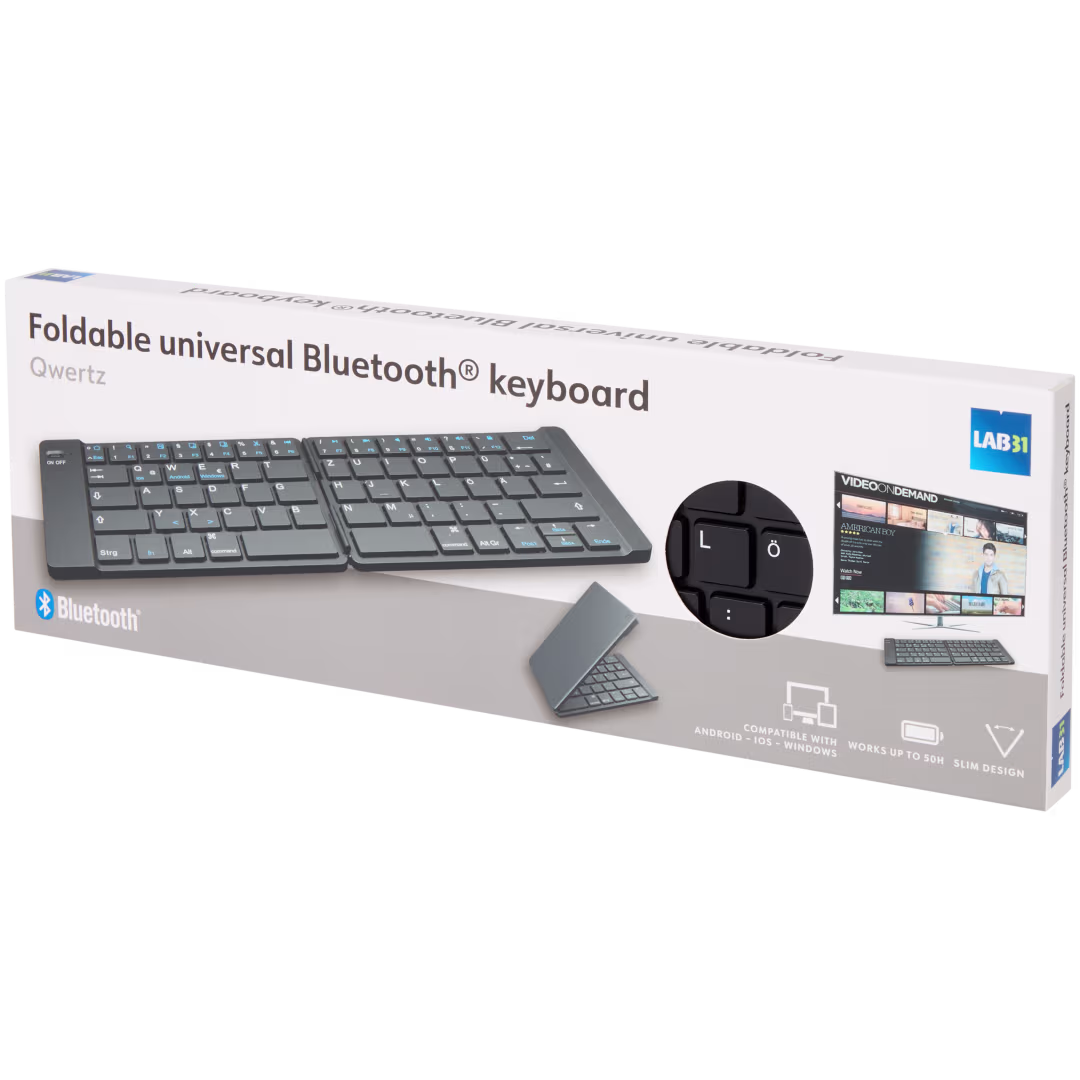 Lab31 Universal Foldable Bluetooth Keyboard