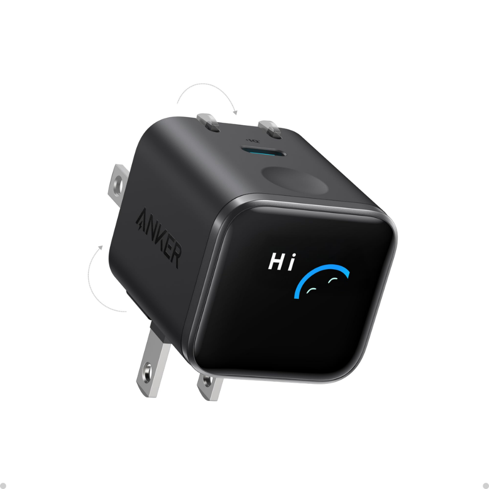 Anker Nano Charger (45W, Smart Display, 180° Foldable)