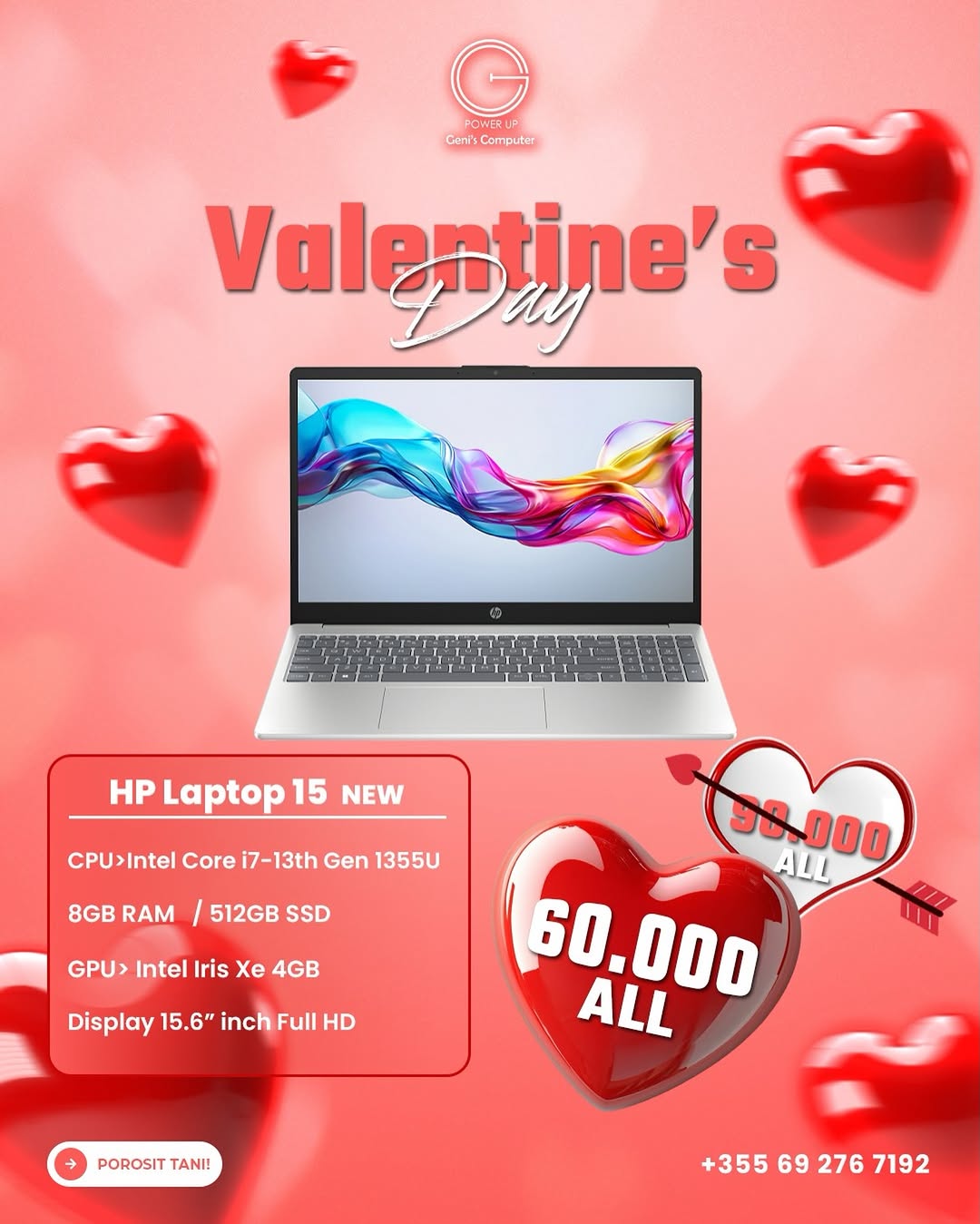 HP 15.6 inch Laptop PC 15-fd0000