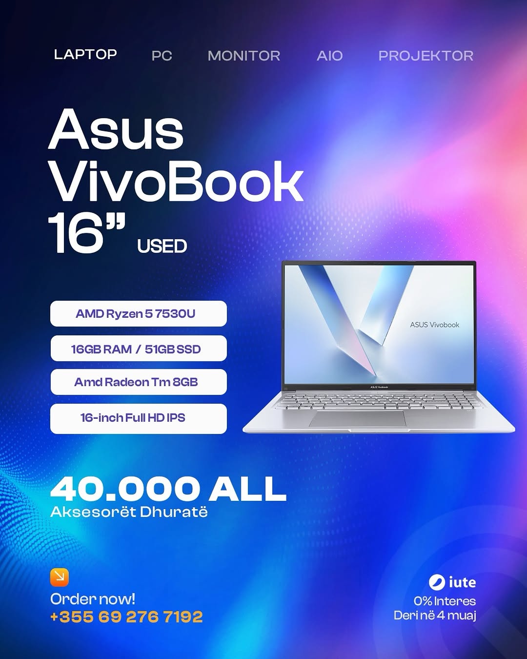 ASUS Vivobook 16 M1605YA