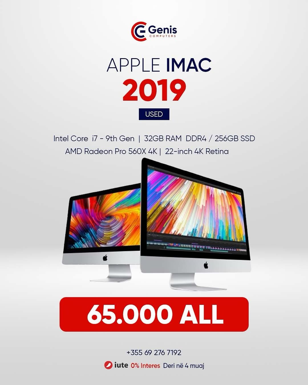 iMac (Retina 4K, 21.5-inch, 2019)