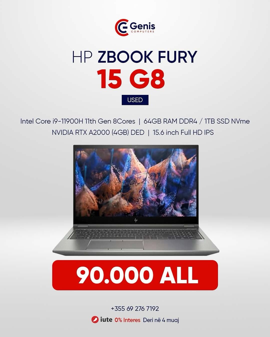 HP ZBook Fury 15 G8 Mobile Workstation PC