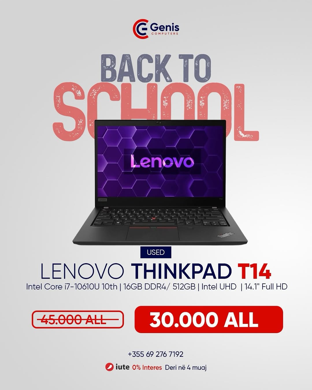 Lenovo ThinkPad T14 Gen 1 (Intel)