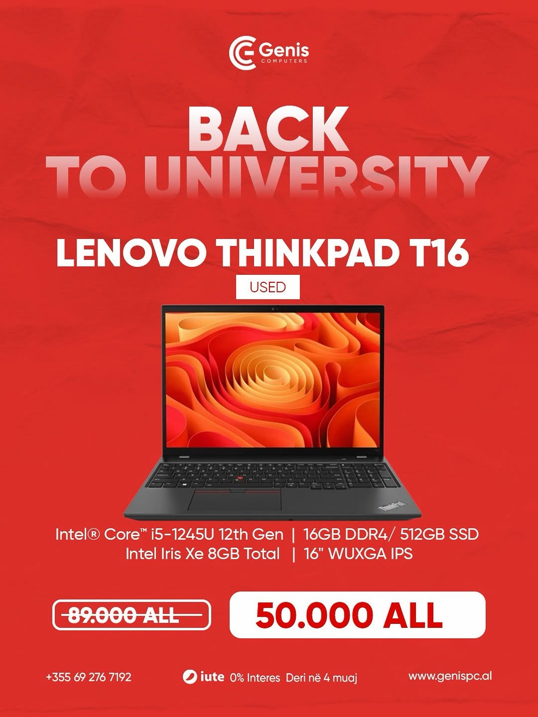Lenovo ThinkPad T16 Gen 1 (Intel)