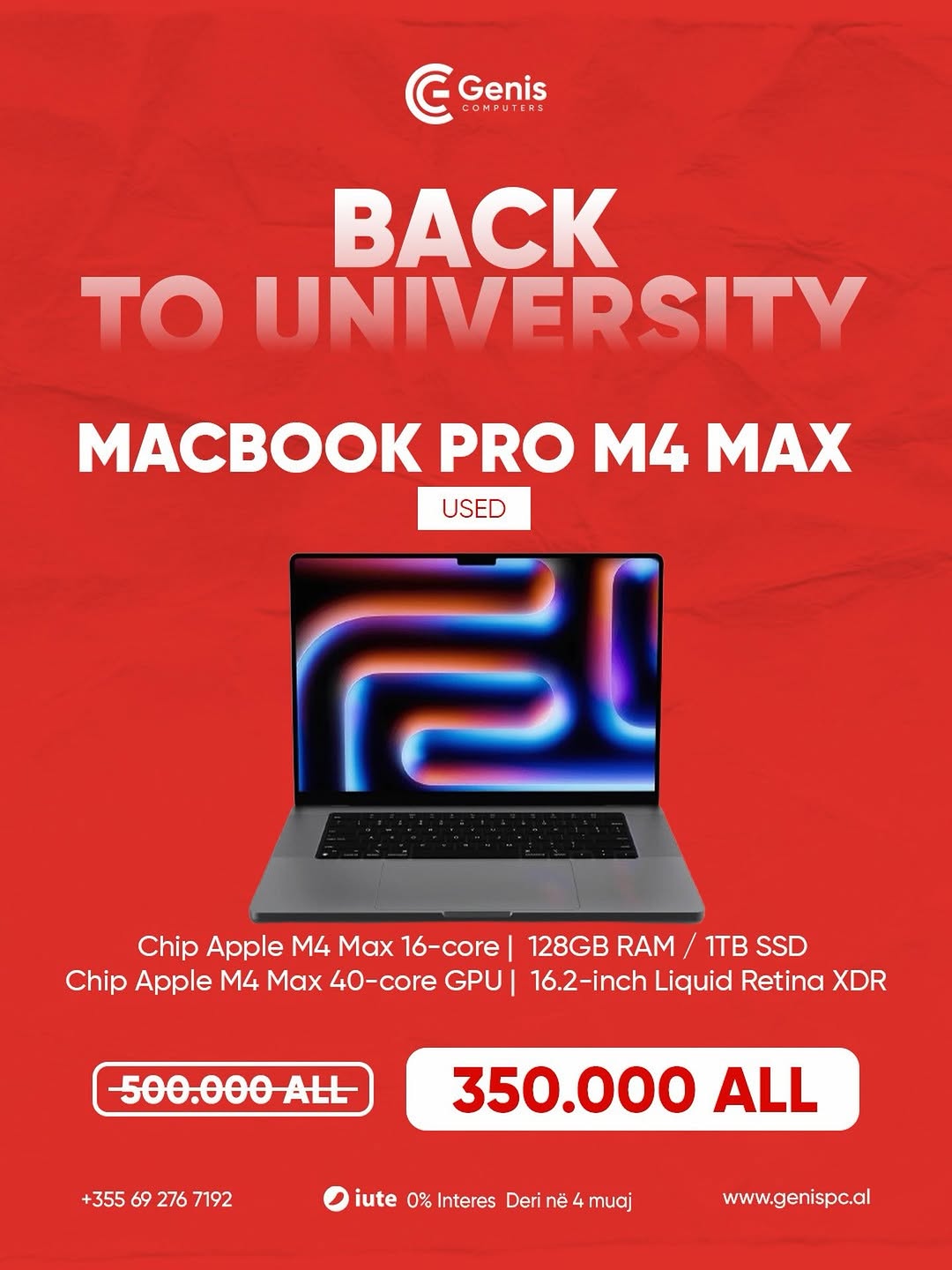 MacBook Pro 16-inch (M4 Max, 2024)