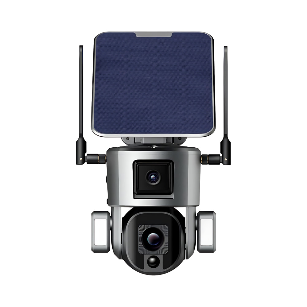 Y5 4K Solar Powered Dual Linkage PTZ Intelligent Security Camera