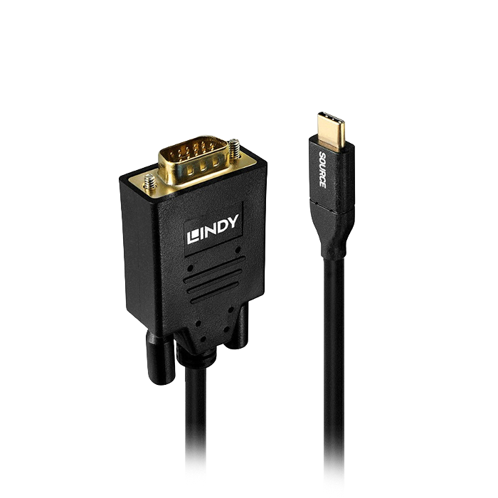 Lindy 3m USB Type C to VGA Adapter Cable