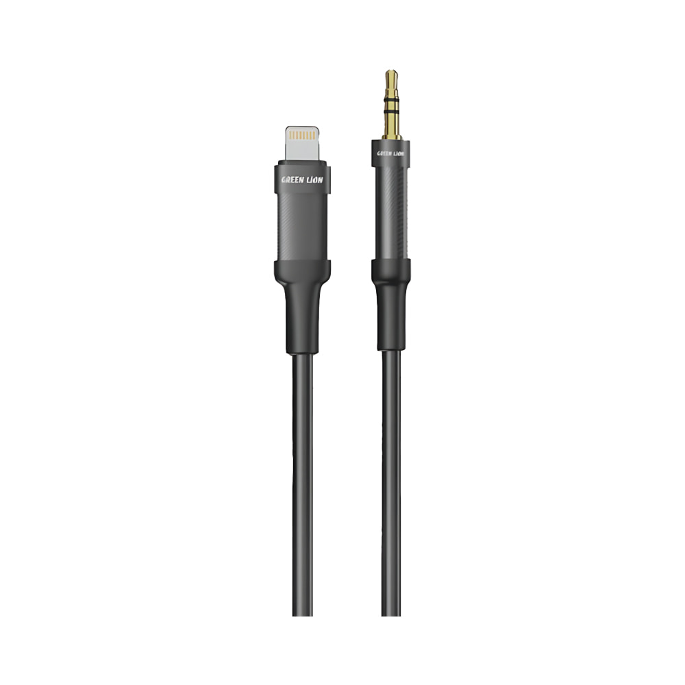 Green Lion Lightning to AUX Braided Cable