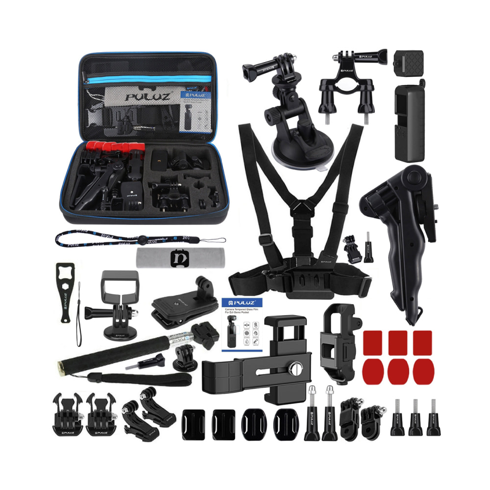 PULUZ 43 in 1 Accessories Total Ultimate Combo Kits for DJI Osmo Pocket with EVA Case