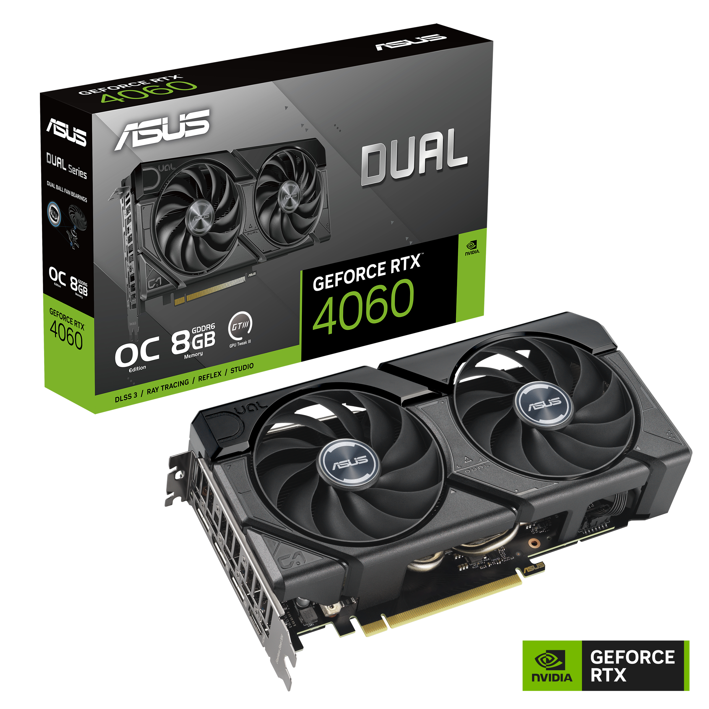 ASUS Dual GeForce RTX 4060 EVO OC Edition 8GB GDDR6