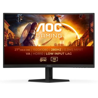 Aoc HDR10 27 Curved FHD VA 280Hz 0.3ms Adaptive Sync Black Red