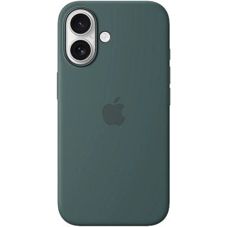 Apple iPhone 16 Silicone Case with MagSafe Lake Green
