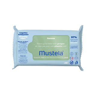 Mustela Letra të lagura pambuku organik