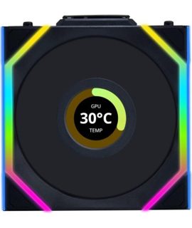 Lian Li UniFan SL LCD G99.12SLLCD1W1B.00 1x Wireless ARGB Black 1x120mm 120mm
