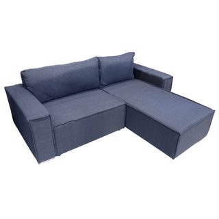 Flexy universale Divan Këndor Strukture Druri Tapiceri Tekstili Këmbë Metali Tapiceri Tekstili Blu 223x183x85