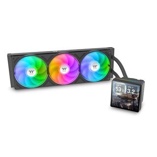 Thermaltake TH360 Cooler V3 Ultra ARGB LCD AIO Liquid Cooler With 3x Black CL-W474-PL12SW-A 3x120mm 120mm