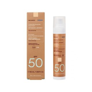 Tinted Face Cream SPF-50 Korres Red Grape