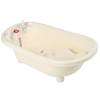 Kikka Boo Vaskë për bebe Me Termometer 90x45x32cm E Bardhë Dhe Rozë 1