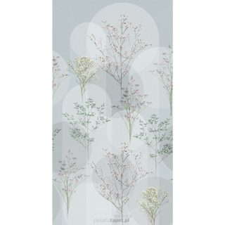 Erismann Elle Decoration 2268-30 Leter Muri H2.8 X 1.5 M Floral Gri Silverl