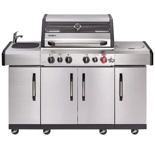 Enders Kansas II Pro turbo Barbekju Me Gaz 153x64x118 Gri Inoks 4 Vatra 1