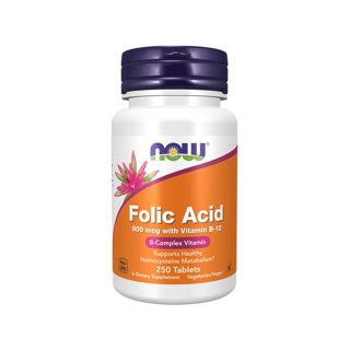 Now Folic ACID-800 Mcg With Vitamin B-12