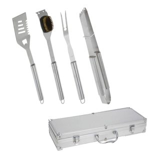 Bbq Set aksesorë gatimi për barbekju Inoks Argjend 4