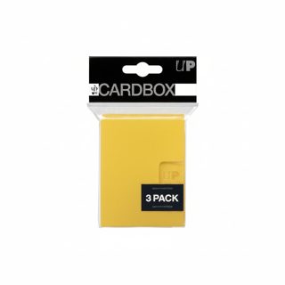 Ultra Pro Card Box With 3 Pack 3-pack Yellow 15Pcs