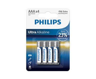 Philips LR03E4B Ultra Bateri Alkaline 10 Energy 4 AAA