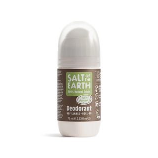 Salt Of The Earth Oud &amp; Bergamot Natural Refillable Roll-On Deodorant