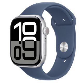 Apple Watch Series 10 Silver-Denim Band M 46mm
