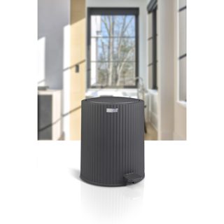 Kosh tualeti Coliseum rrethor 5 L hapje me pedal antrasit Ø23.0×27.5 cm