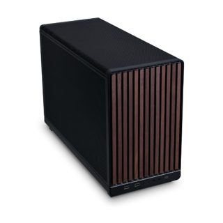 Lian Li DAN Case A3 Wood Edition Micro ATX Mesh Steel Fabric NO Fans Included Designed By Daniel Hansen Black G99.A3X-WD.00