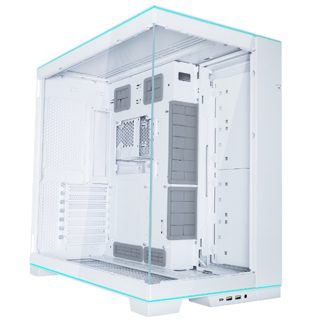 Case Lian Li O11D EVO RGB E-ATX Radiator 420Top With ARGB Strip Bottom White G99.O11DERGBW.00