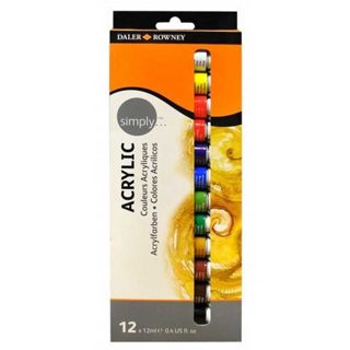 Daler-rowney Simply Acrylic Set 12x12ml R BOJRA AKRILIKE 12NGJ