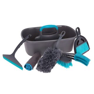 Ultra Clean Set me 7 aksesorë pastrimi 7-pack Polipropilen 40x26x14 Gri 1