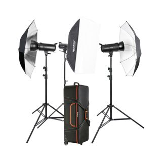 Godox SK400II Studio Flash Monolight 3-Light Kit