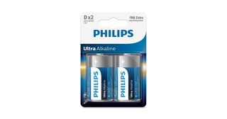 Philips LR20E2B Ultra Bateri Alkaline 10 Energy 2 2D