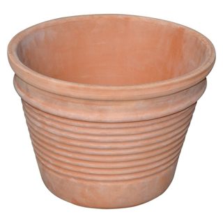 Minturno Qeramike Terrakota XH24 Vazo Lulesh Rrethore Ø33