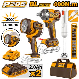 Bateri Ah P.dadicekesh CIWLI20401 Combo Kt Me 2.0 400Nm Ndricues CWLI2088 20V