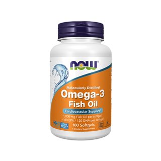 Now OMEGA-3 Fish Oil Molecularly Distilled Softgels
