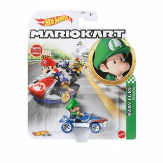 Hot Wheels Mario Kart Baby Luigi Vehicle