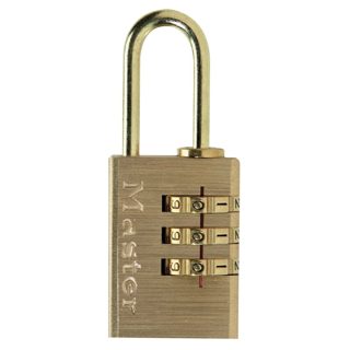 Masterlock 3 Dry Niveli I Sigurisë 20 Alu Me Finiturë Bronzi Harku Çelik E Veshur Me Bronz 21 Ø Rrota Numërimi Bronzi Bagazhe 20mm 21mm 3mm
